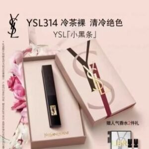 💹55✍️明通版本
圣罗兰最新款520情人节小黑条口红礼盒，配手提袋，18色可选.色号：301.302.305.306.307.308.309.312.313.314.315.316.317.318.319.320.321.1966