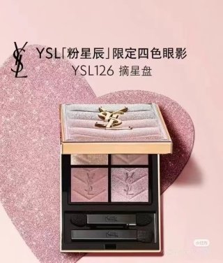 💹42✍️专柜版本
2026新款 圣罗兰情人节粉星辰四色眼影4g色号:126#
可配中文标.需要下单备注!