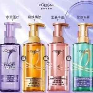 💹30✍️明通版本
欧莱雅洗发水400ml.现货4款.
紫色-水润蓬松，金色-奇焕精油，粉色-生姜丰盈，绿色-控油去屑.