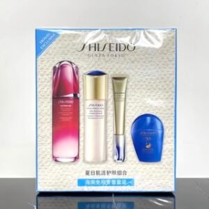 💹90✍️专柜版本
资生堂悦薇夏日清爽四件套🔜2030A编码！内含：红腰子100ml，珀翡乳液滋润型100ml，纯A眼霜20ml，蓝胖子防晒50ml。