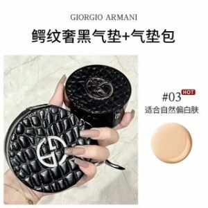 💹75✍️明通版本
阿玛尼鳄鱼纹黑皮革气垫
对版网格内胆,色号2-3两色
配中文标优势价格
