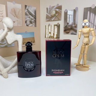 💹45✍️专柜版本
圣罗兰深红樱桃黑鸦片90ml女士香水