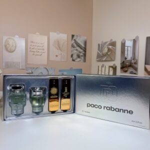 💹65✍️普通
帕高机器人男士中样四件套香水30ml×4个,带喷头,内含:机器人男士,奖杯男士,烟花百万男士,经典百万男士