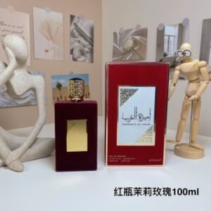 💹62✍️专柜版本
拉塔法香水茉莉玫瑰麝香红瓶100ml
lattafa ameerat al arab

前调:   葡萄橙子苹果橙花
中调：玫瑰茉莉百合依兰栀子白麝香
基调：檀香零陵香豆琥珀麝香
