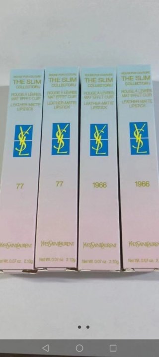 💹40✍️专柜版本
圣罗兰马卡龙渐变口红!色号:1966#,77#。