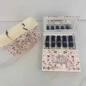 💹50✍️专柜版本，
迪奥蛇入丛林蓝金口红小样五件套（花盒蛇年版）！内含：1.5g*5。色号：720+200+772+999+228。