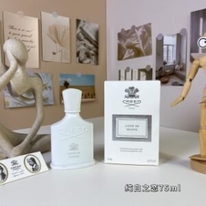 💹55✍️专柜版本
克雷德纯白之恋75ml
Creed Love in White, 2024
品牌：恺芮得
属性：女香
香调：果香花香调
前调：橙子苹果杏
中调：水仙花鸢尾花茉莉玫瑰木兰大米
后调：雪松麝香
