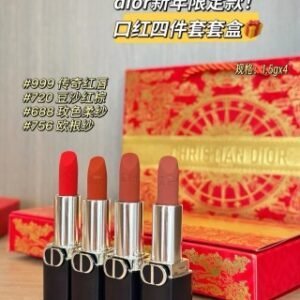 💹70✍️明通版本
新款 2025迪奥磁吸蓝金口红小样四件套，色号999-720-688-756，
现货供应，配礼袋