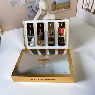 💹65✍️普通版本
帕高百万男士中样香水四件套30ml×4个,带喷头,内含:灵验百万,皇家红1号,经典百万,幸运百万