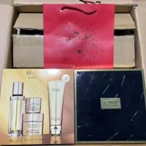 💹480✍️明通版本
雅诗兰黛白金四件套
(黑松露精华30ml+白金眼霜15ml+白金面霜50ml+白金洗面奶125ml）
件12套。现货供应[微笑]