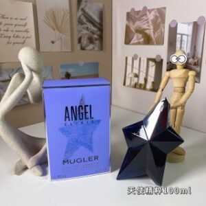 💹55✍️专柜版本
穆格勒天使精粹100ml
Mugler Angel Elixir, 2023
品牌：穆格勒
属性：女香
香调：花果香美食调
前调：粉红胡椒
中调：茉莉橙花依兰檀香木
后调：香草琥珀极限