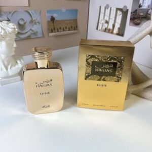 💹55✍️专柜版本
哈瓦斯不老药金色100ml
Hawas ELI|XIR-EDP淡香精-中性香
前调：佛手柑、柠檬、柑橘
中调：小豆蔻、肉桂、薰衣草
基调：琥珀、麝香、木质香