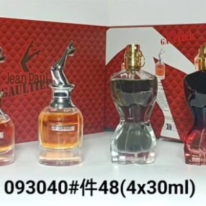 💹65✍️普通版本
093040高缇耶女士香水中样30ml四件套 红盒
