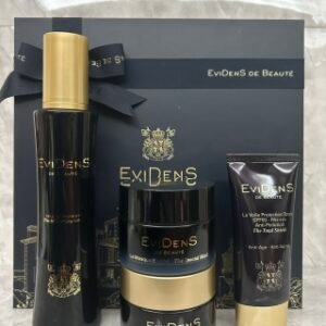 💹180✍️明通版本
伊菲丹限定四件套礼盒套装.包含：精粹水金盖200ml+新款超级面膜50ml+面霜50ml+防晒50ml.配手提袋.市场独家货源.