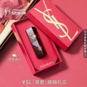 💹50✍️明通版本
26款圣罗兰520限量爱心黑管唇釉礼盒.配手提袋.色号可选8色.色号：416-440-442-443-610-620-621-622.对版鱼骨纹刷.官网同步.送礼必备.
